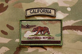 Multicam California State Flag Patch & MC Tab Set