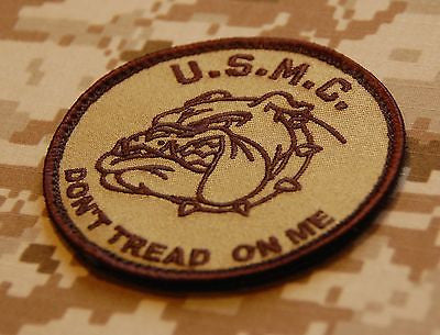 USMC Don't Tread On Me Morale Patch - Desert