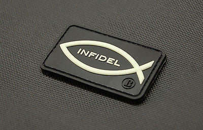 Infidel Christian Fish GITD 3D PVC Morale Patch