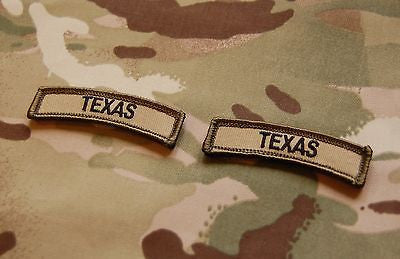 Texas State Tab Patch Set - Multicam