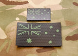 Infrared Australian Flag Patch Set - Green & Black