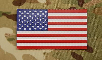2" x 1.2" Mini-Small SOLAS Reflective US Flag Patch