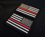 Thin Red Line United States Flag Patch Set - Velcro