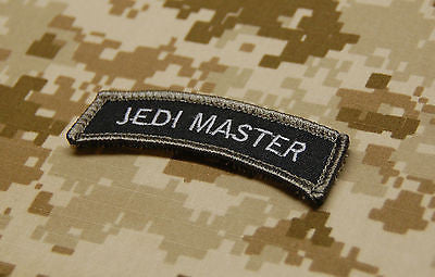 Jedi Warrior Master Patch & Tab Set - Black & Red