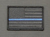 Blackout Thin Blue Line United States Flag Morale Patch