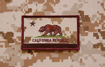AOR1 California State Flag Embroidered Morale Patch