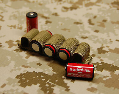 5-Slot Battery Holder - Tan