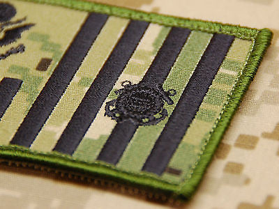 NWU Type III US Coast Guard Ensign Flag & Reverse US Flag Uniform Patch Set