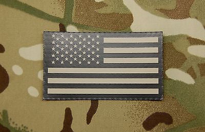 Infrared US Flag Patch - Orange & Black / Search & Rescue