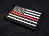 Thin Red Line United States Flag Patch - Iron On