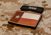 Tan Texas State Flag / B & W Texas Tab Patch Set