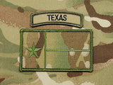 Multicam Texas State Flag Patch & MC Tab Set