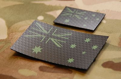 Infrared Australian Flag Patch Set - Green & Black