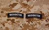 Washington State Tab Patch Set - Black & White