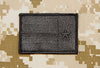 Reverse Blackout Texas State Flag Lone Star State Patch Velcro