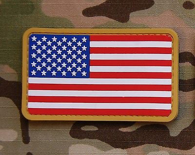 US Flag PVC Morale Patch