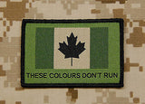 Canadian These Colours Don't Run Woven Morale Patch - Temperate
