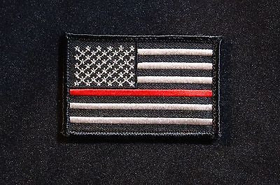 Thin Red Line United States Flag Patch - Iron On