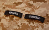 Virginia State Tab Patch Set - Black & White