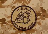USMC Don't Tread On Me Morale Patch - Desert