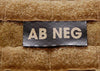 AB NEG Blood Type IR Patch