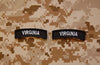 Virginia State Tab Patch Set - Black & White