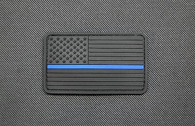 Infrared Thin Blue Line Reverse US Flag Patch