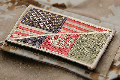 US Afghan Friendship Flag Morale Patch