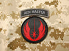 Jedi Warrior Master Patch & Tab Set - Black & Red