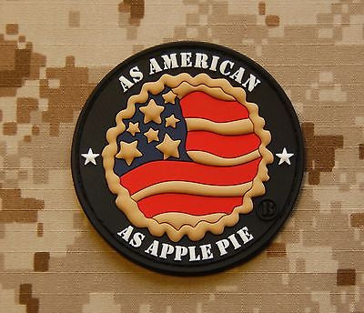 As American As Apple Pie 3D PVC Morale Patch