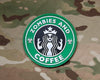 Embroidered  Starbucks Zombies and Coffee Velcro Morale Patch