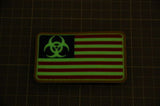 Biohazard Flag 3D PVC GITD Morale Patch