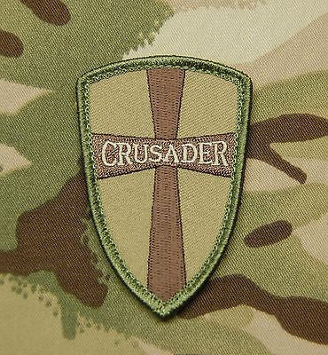 Multicam Crusader Cross Shield Morale Patch