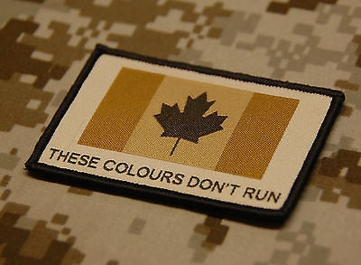 Canadian These Colours Don't Run Morale Patch - Arid