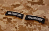 Washington State Tab Patch Set - Black & White
