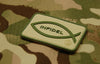 3D PVC Infidel Christian Fish Morale Patch - Multicam