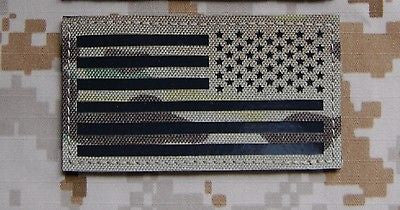 Infrared US Flag Patch - Orange & Black / Search & Rescue