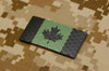 Infrared Canadian Flag Patch Set - Green & Black