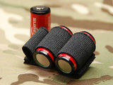 3-Cell Chemlight / Shotgun Shell / CR123 Battery Holder - Black