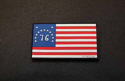 Large Reverse US Flag Patch