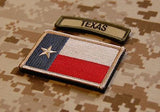 Subdued Texas State Flag & Multicam Texas Tab Patch Set