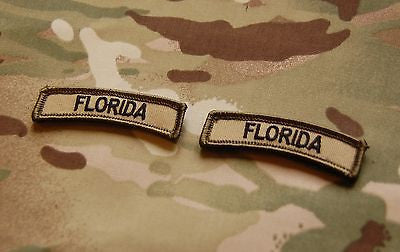 Florida State Tab Patch Set - Multicam