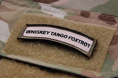 WHISKY TANGO FOXTROT Tab Morale Patch