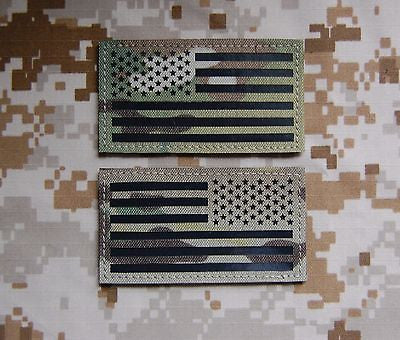 Mini US IR Flag Patch Set - Tan & Black – BritKitUSA