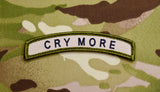 CRY MORE Tab Embroidered Morale Patch - Multicam