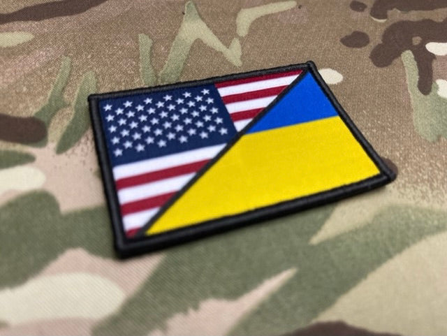 USA Ukraine Friendship Flag Morale Patch