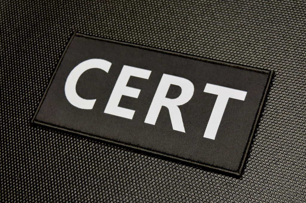 6" X 3" Woven CERT Placard Patch