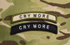 CRY MORE Tab Embroidered Morale Patch Set