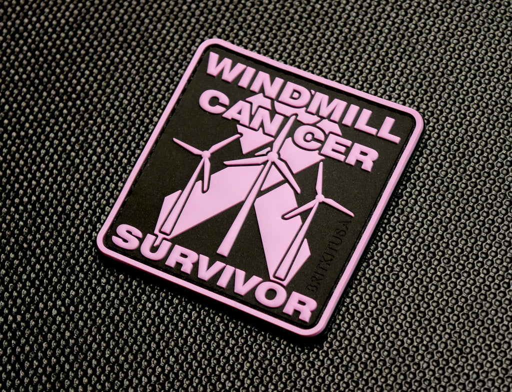 Windmill Cancer Survivor 3D PVC Morale Patch