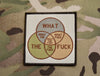 What The Fuck Venn Diagram Woven Morale Patch Set